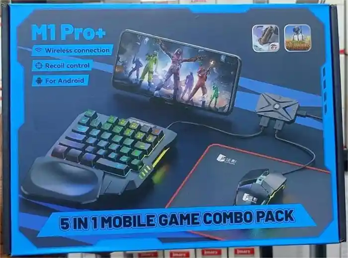 M1 Pro+ 5 in 1 Mobile Game Combo Pack